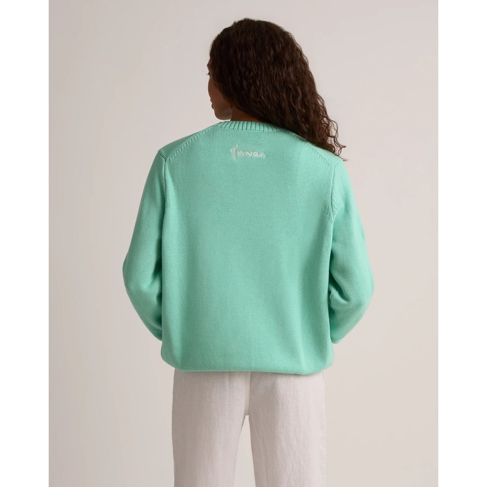 New York or Nowhere X WNBA Liberty Motto Sweater in Seafoam Green, Adult Medium - Picture 4 of 16